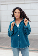 Load image into Gallery viewer, Tell Me After School Shacket in Teal