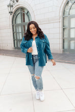 Load image into Gallery viewer, Tell Me After School Shacket in Teal