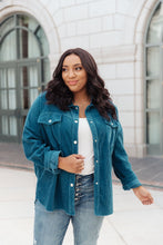 Load image into Gallery viewer, Tell Me After School Shacket in Teal