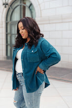 Load image into Gallery viewer, Tell Me After School Shacket in Teal