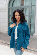 Load image into Gallery viewer, Tell Me After School Shacket in Teal