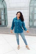 Load image into Gallery viewer, Tell Me After School Shacket in Teal