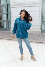 Load image into Gallery viewer, Tell Me After School Shacket in Teal