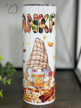Load image into Gallery viewer, Thankful Gnomes 20oz Skinny Tumbler
