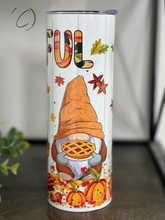 Load image into Gallery viewer, Thankful Gnomes 20oz Skinny Tumbler