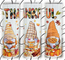 Load image into Gallery viewer, Thankful Gnomes 20oz Skinny Tumbler