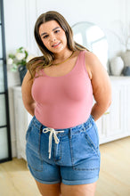 Load image into Gallery viewer, The Basics Reversible Longline Tank in Dusty Rose