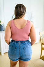 Load image into Gallery viewer, The Basics Reversible Longline Tank in Dusty Rose