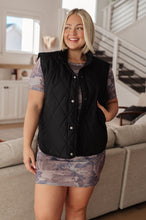 Load image into Gallery viewer, Neither Here Nor There Puffer Vest in Black