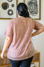 Load image into Gallery viewer, Times Square Sequin Short Sleeve Top In Gold