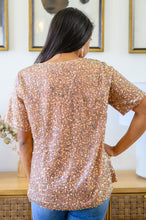 Load image into Gallery viewer, Times Square Sequin Short Sleeve Top In Gold