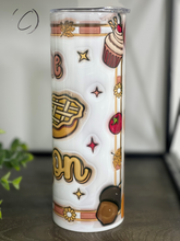 Load image into Gallery viewer, Tis The Season Pies Inflated 20oz Skinny Tumbler
