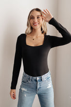 Load image into Gallery viewer, Too Good to Be True Bodysuit in Black