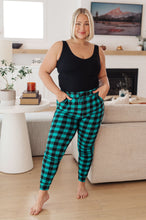 Load image into Gallery viewer, Your New Favorite Joggers in Teal Check