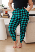 Load image into Gallery viewer, Your New Favorite Joggers in Teal Check