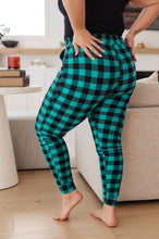 Load image into Gallery viewer, Your New Favorite Joggers in Teal Check