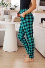 Load image into Gallery viewer, Your New Favorite Joggers in Teal Check