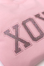 Load image into Gallery viewer, PREORDER: Embroidered XOXO Glitter Sweatshirt in Four Colors