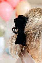 Load image into Gallery viewer, Velvet Bow Clip Set in Burgundy and Black