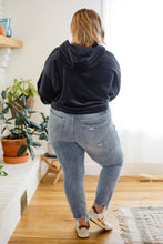 Load image into Gallery viewer, Velvet Icon Hoodie In Grey Blue
