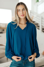 Load image into Gallery viewer, We Believe Keyhole Tie Detail Blouse