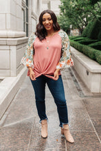 Load image into Gallery viewer, Wear Your Floral On Your Sleeves Top