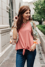 Load image into Gallery viewer, Wear Your Floral On Your Sleeves Top
