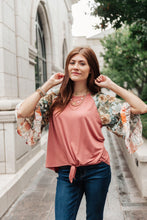 Load image into Gallery viewer, Wear Your Floral On Your Sleeves Top