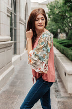 Load image into Gallery viewer, Wear Your Floral On Your Sleeves Top
