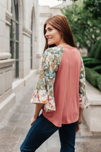 Load image into Gallery viewer, Wear Your Floral On Your Sleeves Top
