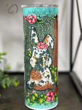Load image into Gallery viewer, Western Bunnies 20oz Skinny Tumbler