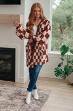 Load image into Gallery viewer, When I See You Again Checkered Cardigan