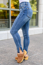 Load image into Gallery viewer, Winona Released Hem Side Slit Judy Blue Skinnies