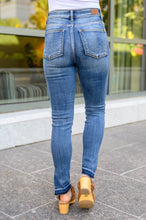 Load image into Gallery viewer, Winona Released Hem Side Slit Judy Blue Skinnies