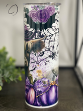 Load image into Gallery viewer, Witchy Highland Cow 20oz Skinny Tumbler