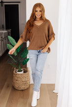 Load image into Gallery viewer, Wonder Why V-Neck Short Sleeve Sweater