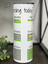 Load image into Gallery viewer, Word Puzzle Mood 20oz Skinny Tumbler
