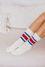 Load image into Gallery viewer, World's Best Dad Socks in Red and Blue