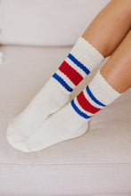 Load image into Gallery viewer, World's Best Dad Socks in Red and Blue
