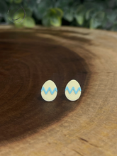 Load image into Gallery viewer, Easter Eggs Pastel Yellow Stud Earrings