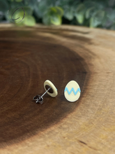 Load image into Gallery viewer, Easter Eggs Pastel Yellow Stud Earrings