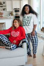Load image into Gallery viewer, Your New Favorite Joggers in Black and White Check