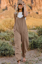 Load image into Gallery viewer, Double Take  V-Neck Sleeveless Jumpsuit with Pocket