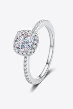 Load image into Gallery viewer, 1 Carat Moissanite 925 Sterling Silver Halo Ring