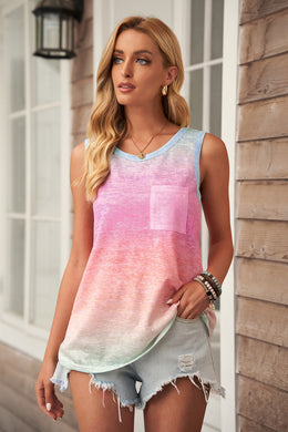Ombre Pocket Tank Top