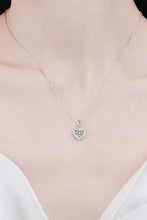 Load image into Gallery viewer, 1 Carat Moissanite Heart Pendant Chain Necklace