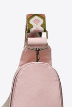 Load image into Gallery viewer, Random Pattern Adjustable Strap PU Leather Sling Bag