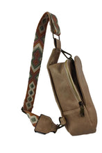 Load image into Gallery viewer, Random Pattern Adjustable Strap PU Leather Sling Bag