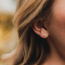 Load image into Gallery viewer, Tiny Star Stud Earrings - Barberry + Lace