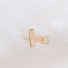 Load image into Gallery viewer, Short Bar Stud Earrings